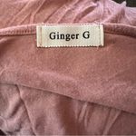 Ginger G  women’s small/medium, long sleeve V-neck top Photo 3