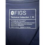 FIGS  Navy Blue Vneck 2pocket Scrub Top Shirt Womens XS Photo 4