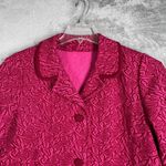 Kensington Blazer Jacket Womens Large Pink Retro Mod Feminine Vintage Statement Photo 4