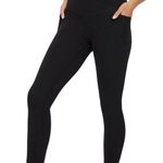 Aerie Offline by  Real Me Xtra Black High-Rise Crossover 7/8 Leggings MEDIUM Photo 0