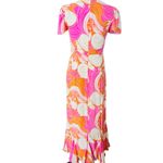 RHODE Lulani Midi Dress Size 2 Pink Photo 9