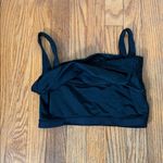 Bandier Tempo Jacquard Crop Bra Top Black size M Size M Photo 4