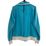 Lululemon Women’s 12 Track Attack Full Zip Windbreaker Jacket Aqua Blue Sporty Photo 12