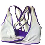 Fabletics Intimates Sport Bra Sz. M Nude Mesh/Purple Removable Pads Active Bra Photo 0