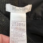 Max Mara  wool silk blend pencil skirt green black sz 8 Photo 4