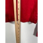 Lane Bryant 22/24 Womens Button Down Shirt Top Red Long Sleeves Cotton Spandex C Photo 8