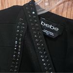 Bebe  Mesh Studded Bandage Bodycon‎ Sleeveless Mini Dress Black Size Small Photo 3