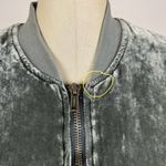 Free People  Ruched Velvet Bomber Photo 4