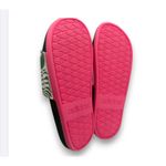 Adidas  NWOB Black Slides Sandals Women's Size 6 Pink Green Tropical Print Photo 4