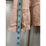 Boutique Pink Lace Sundress Adjustable Straps Short Ruffle Size Large V Neck Photo 3