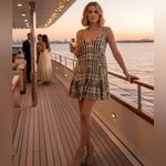 Urban Outfitters  Tangerine Mini Frock Dress Size S Swing Lightweight Green Photo 3