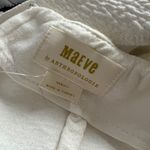 Maeve White Textured Skirt With Buttons  Photo 2