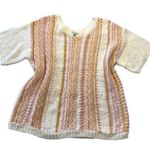 Versona  Women's Multicolor Round Neck short Sleeve Casual Sweater Size M Photo 0