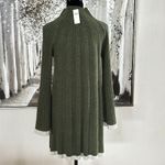 Anthropologie Arsenau Moss Green Alpaca Wool Blend Sweater Dress NWT - Small Photo 6