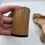 J.Crew  Evelyn double-strap heels in leather size 8 in sand castle tan‎ neutral Photo 5