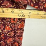 Lucky Brand Boho Peasant Top S Red Floral Folk Festival Hippie Earthy Blouse Photo 5