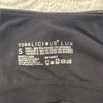 Yogalicious NWOT  Lux Black Camp Sports Bra Photo 2