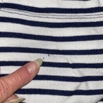 Splendid  cardigan open front long sleeve button tabs 2 pockets navy white size L Photo 12