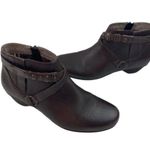 Abeo Biosystem Nancy Ankle Booties Womens Size 8.5 Brown Leather Comfort Nuetral Photo 5