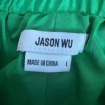 Jason Wu Green Crinkle Drawstring Waist Wide Leg Casual Pants - Women's L Photo 5