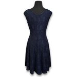 Ralph Lauren Lauren  Navy Floral Lace Cap Sleeve Fit Flare Dress Womens 4 Photo 1