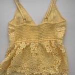 Abercrombie & Fitch yellow peplum tank Photo 2