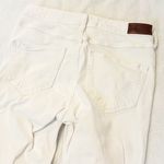 Hollister  Distressed Skinny Jeans Mid Rise Solid White Size 27  Waist  / 5 Photo 6