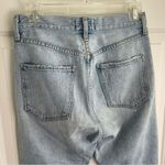 AGOLDE Light Blue Ripped Straight Buttonfly Jeans Size 24 ladies distressed chic Photo 5