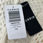 Torrid  Duster Vest Sweater Sz 1/2 Cream Knit Crocheted Summer Feminine Plus Size Photo 5