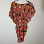 Maeve Anthropologie Ikat Print Dolman Sleeve Cinched Waist Dress Size Medium Photo 5