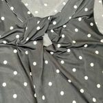 West Kei Polka Dot Sleeveless Blouse with Cutout Keyhole Small Photo 4