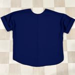 Uniqlo Blue Short Sleeve Blouse Photo 3