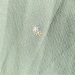 American Eagle  OUTFITTERS Green Soft Sweet Floral Embroidered Sweatshirt XS Photo 4