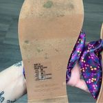 Matilda Jane Toes In The Sand Purple Floral Flip Flops Size 9 Photo 3