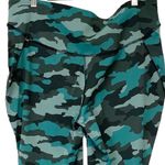 NEW Lululemon Base Pace‎ High Rise Crop 25" Heritage 365 Camo Tidewater Teal 18 Green Photo 8