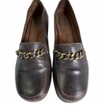 Naturalizer Brown Leather Loafers Photo 0