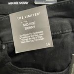 The Limited  Mid Rise Skinny Black Jeans Size 14 NEW Classic Casual Stretch Photo 5