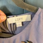 Loft  Purple Lavender Floral Peplum Blouse | Women’s Size XS Photo 3