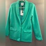 Grey lab women’s blazer suit jacket size medium turquoise NWT Blue Photo 1