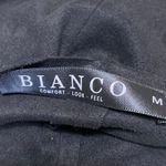 Bianco Women's Black Open Front Long Sleeve Cropped Cardigan Sweater Top Size M Size M Photo 2