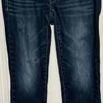 American Eagle Women's Stretch Low Rise Artist Double Button Capri Jeans Size‎ 6 Blue Photo 0