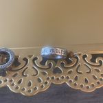 Silver Tone & Brown Beaded Dangle Earrings w/ Life is Blessed Inscription Photo 3