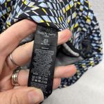 Sweaty Betty  Women's Power Crop Legging Blue Yellow Geometric Size 6 Photo 3