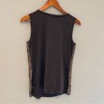 Elie Tahari  Brown Sequin Tank Top Size XS Photo 4