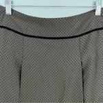 Ann Taylor  Gold Black Jacquard SILK Blend Velvet Velour A-Line Skirt 4P Preppy Photo 6