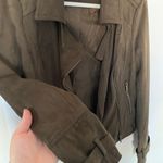 BNCI by Blanc Noir Olive Suede Jacket Photo 0