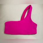 Alo Yoga  Vibrant Pink One-Shoulder Sports Bra Size XS Photo 2
