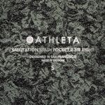 Athleta salutation stash pocket II 7/8 Leggings S Green Ankle Length High Waist Photo 9