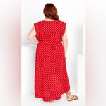 City Chic  Tango Red Polka Dot Wrap Dress - New - Size 14 Photo 1