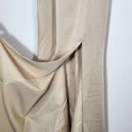 Allure Champagne Sleeveless Formal Mermaid Dress Size 6 Champagne Prom Dress Gold Photo 5